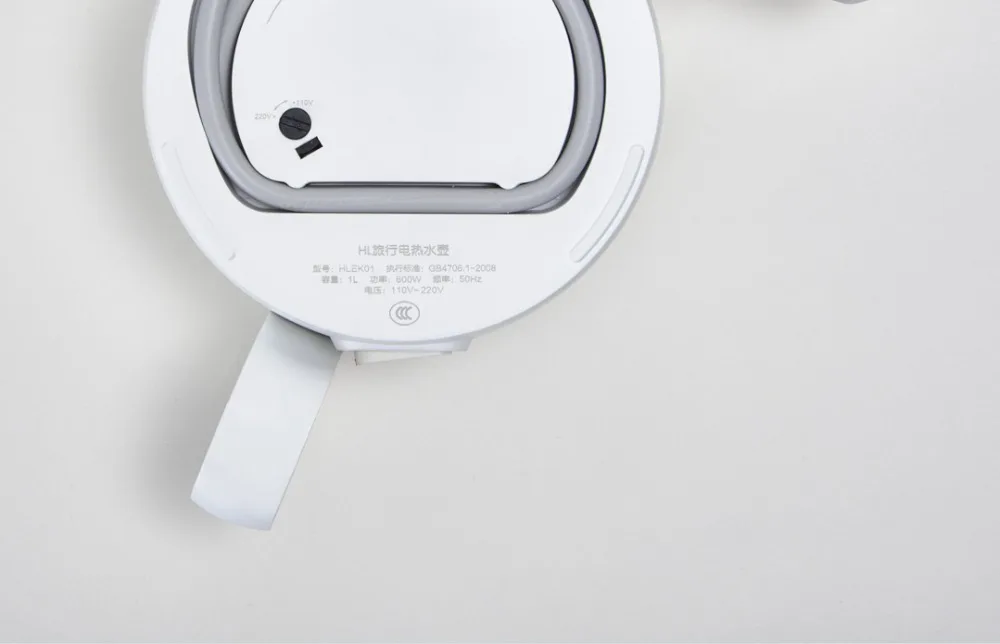 Xiaomi HL складной электрический чайник 1L анти сухое сжигание безопасный пищевой силикон высокая термостойкость для путешествий умный дом