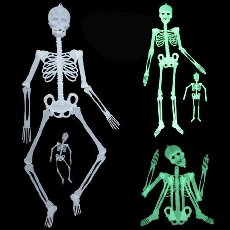 

Halloween Party Props Horror Luminous Movable Skull Skeleton Glow Evil Party Favors Halloween Eve Scary Haunted House Decoration