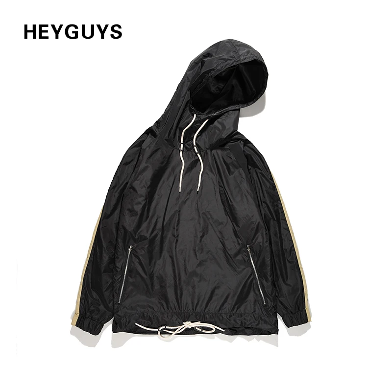 

HEYGUYS fashion hoodies men new design hip hop clothes street jumpsuit loose men 2018 out door pullover hoodies