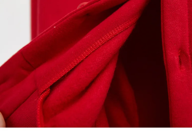 Японский Каваи толстовки для женщин зима Лолита сердце вышивка с длинным рукавом розовая толстовка флисовая куртка с капюшоном топы красный T164