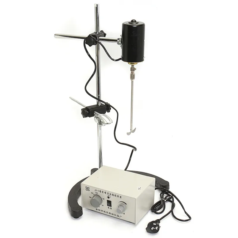 

Dual Control Mixer Electric Lab Mixer Overhead Stirrer 100W 3000rpm Adjustable Churn Stir Machine Blenders Laboratory Stirrer