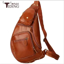 Men Travel Chest Bag Genuine Leather Moon Bags Brown Male Casual Business Vintage Fashion Brand Chest Pack Vintage Bags Men Travel Chest Bag Genuine Leather Moon Bags Brown Male Casual Business Vintage Fashion Brand Chest Pack Vintage Bags