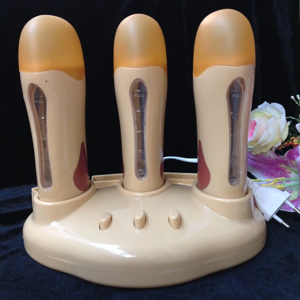 

Hair Removal Machine 110V-220V Three Heads Handheld Portable Epilator Shaving Whole Body Painless Factory Direct Yellow
