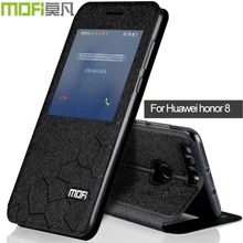 Huawei honor 8 case cover flip leather mofi original honor8  coque silicon ultra thin auto wake up sleep slim