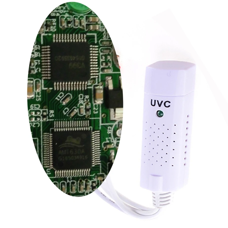 Adaptador de Captura de Vídeo e Áudio Uvc Usb 2.0 Portátil Placa de Captura de tv Uvc Vhs para Dvd Conversor Suporte para Janela xp - Imagem 2