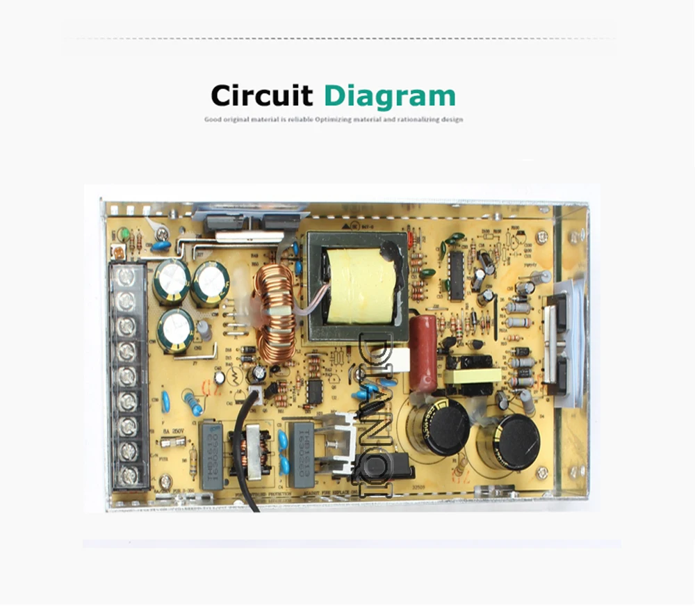 DIANQI источник питания 9v 400w преобразователь переменного тока в постоянный, источник питания преобразователь переменного тока в постоянный высокое качество S-400-9