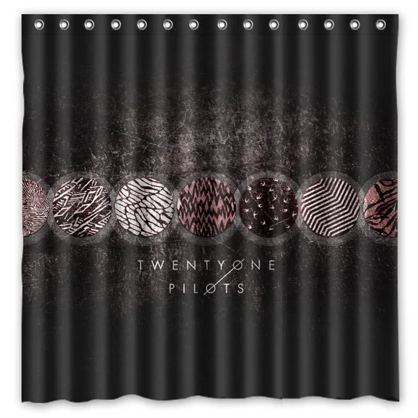 Twenty One Pilots Waterproof Fabric Bath Shower Curtain Twenty One Pilots Waterproof Fabric Bath Shower Curtain