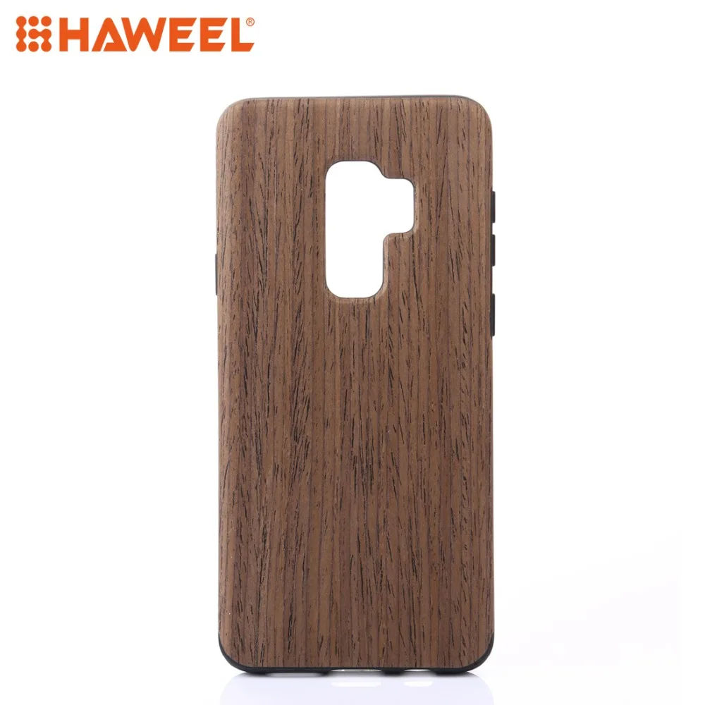 

HAWEEL Mobile Phone Case For Samsung Galaxy S9 Rose Wood Silicone Shockproof Protective Back Cover Phone Case For Samsung