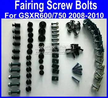 

New! Motorcycle Fairing common screw bolts for 2008 2009 2010 SUZUKI GSXR 600 750 K8 GSXR600 GSXR750 08-10 black fairings bolt