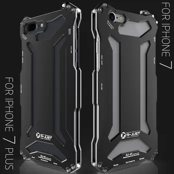 

I7 I7 plus case R-JUST Gundam Original CNC Armor Shell Metal Aluminum protection phone shell case for iphone 7 iphone 7 plus