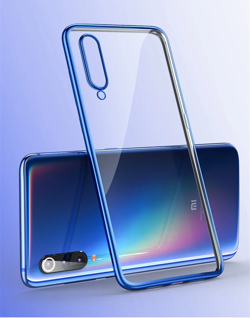 For Xiaomi Mi 9 Case 3D Laser Plating Bumper TPU Soft Clear Cover For Xiaomi Mi 9 SE Xiomi Mi9 Transparent Phone Cases (7)