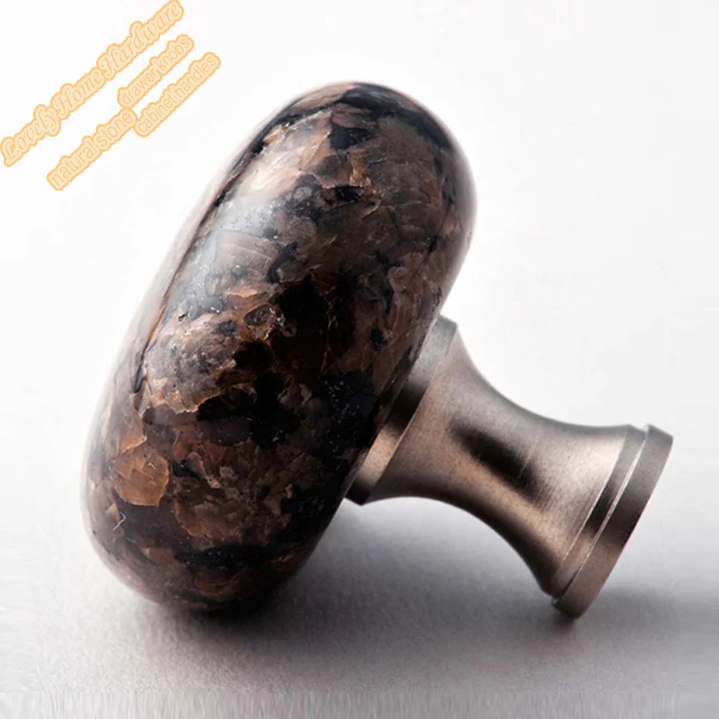 Fancy Designer Knobs and Handles,40mm Tropical Brown Granite Bedroom