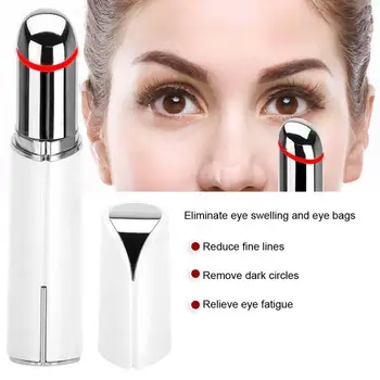 

New Lipstick Shape Electric Eyes Massager Heating Micro-current Wrinkles Removing Anti-aging Massage Relaxation l