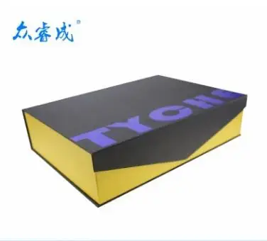 

high-end flower printing lingerie apparel packaging box with ribbon close