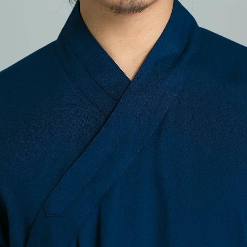 Человек льняной шаолин Кунг Фу Wudang форма для Тай Чи ушу Вин Чунь костюмы даосский