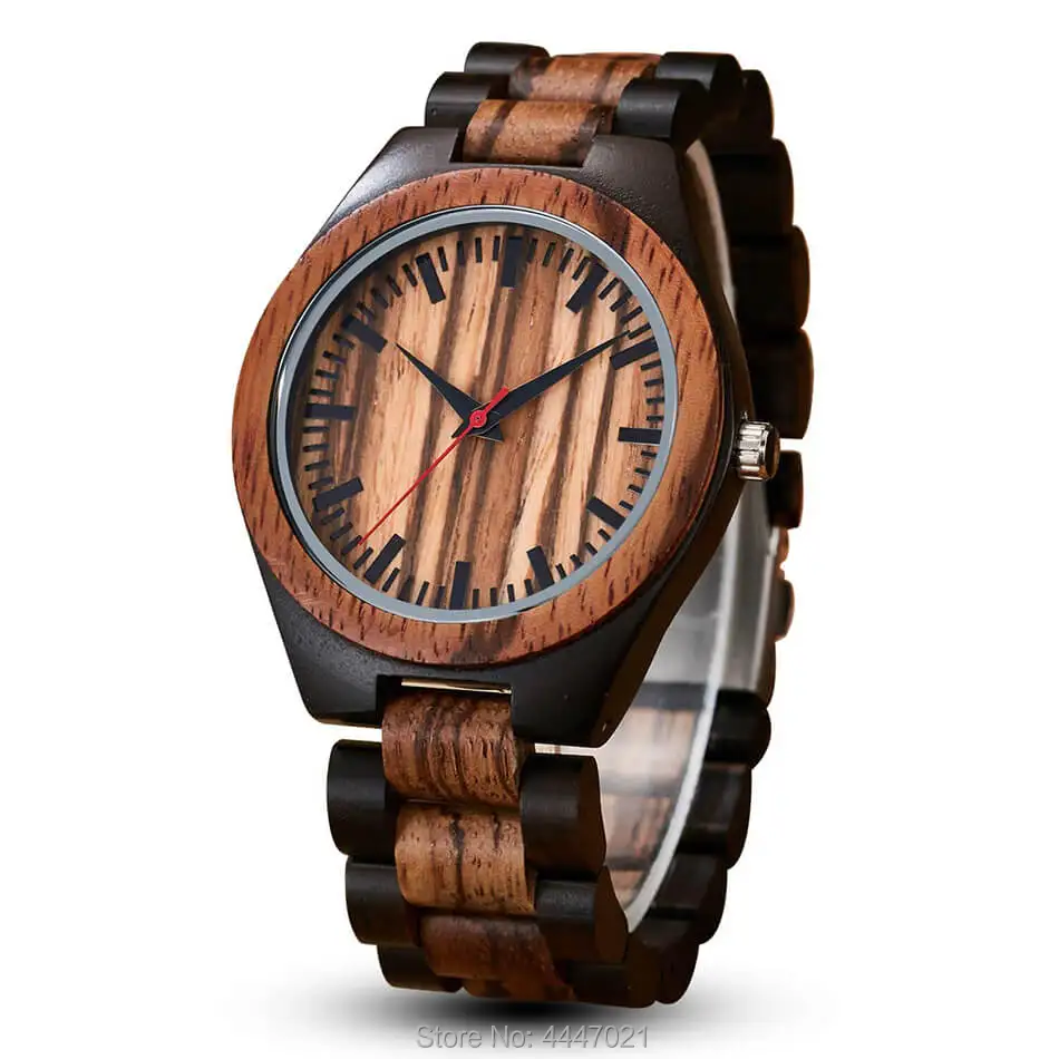 

Mens Wooden Watch Analog Quartz Movement Wrist Watches for Men Women Handmade Natural Wood Watches Gifts relogio masculino