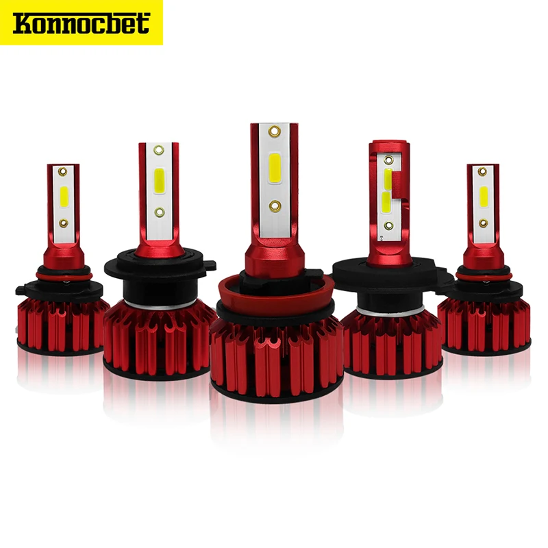 H4 H7 светодиодный далеко фар автомобиля 12 V 50 W 6000LM H8 H9 H11 9005 HB3 9006 HB4 6000 K Аксессуары