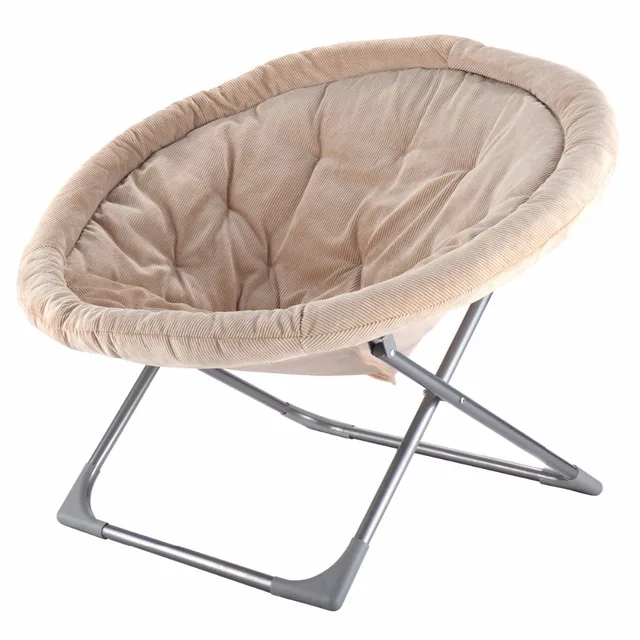 Goplus Oversized Large Folding Saucer Moon Chair Corduroy Round Seat Goplus Oversized Large Folding Saucer Moon Chair Corduroy Round Seat Living Room Leisure Chairs Comfortable Outdoor