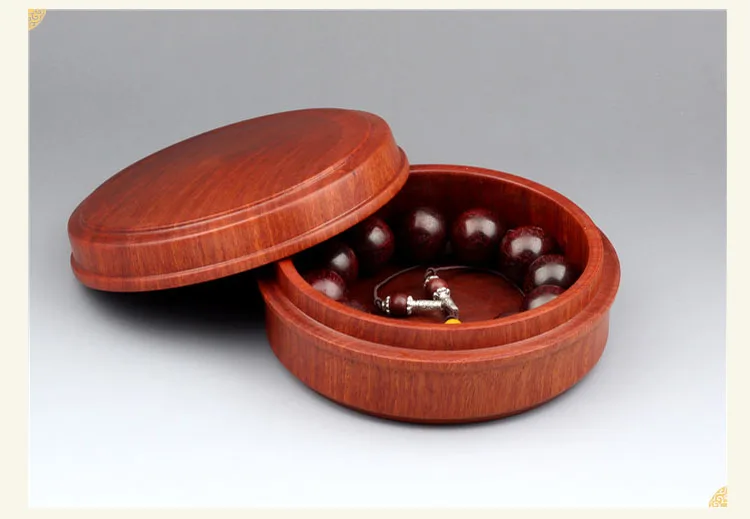 Бирма палисандр Круглые Бусины Ручной веревочный контейнер, с ароматом чая коробка для хранения, вьетнамское красное дерево коробка ювелирных изделий, ящик из твердой древесины