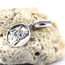 Подходит для Pandora талисманы браслеты Guardian путешествий бусины с Ясно CZ 925 пробы серебряные ювелирные изделия