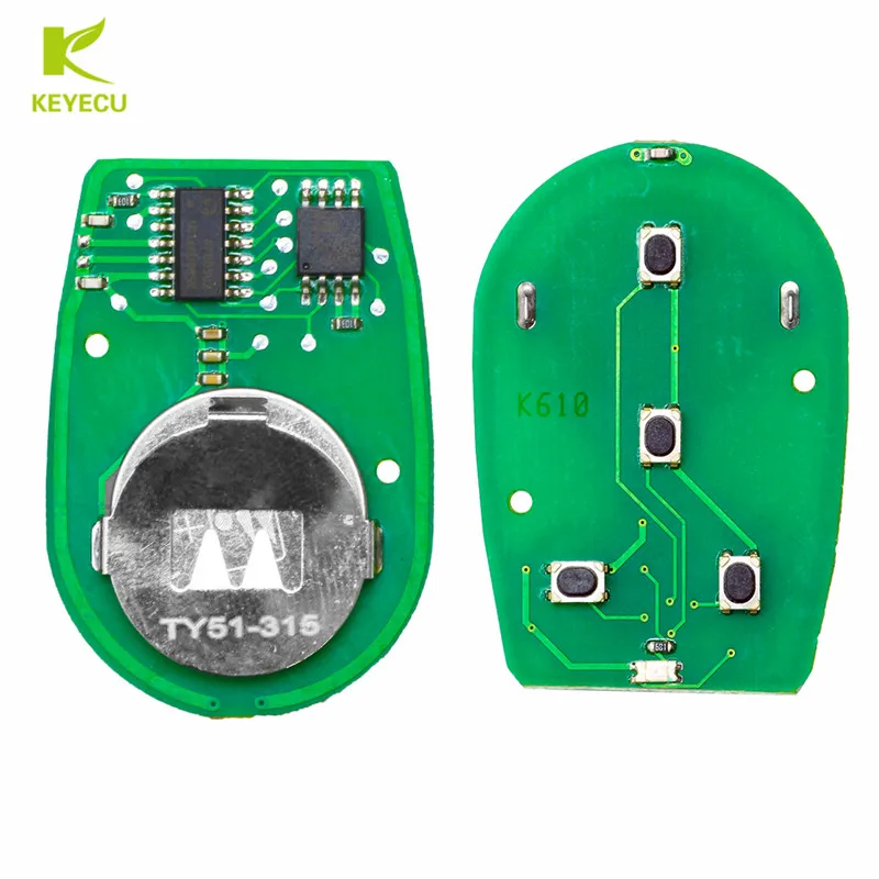 Запасная деталь KEYECU 3 + 1B для Toyota Tacoma Sienna Sequoia FCC ID: GQ43VT20T|fob key|fob carid key |