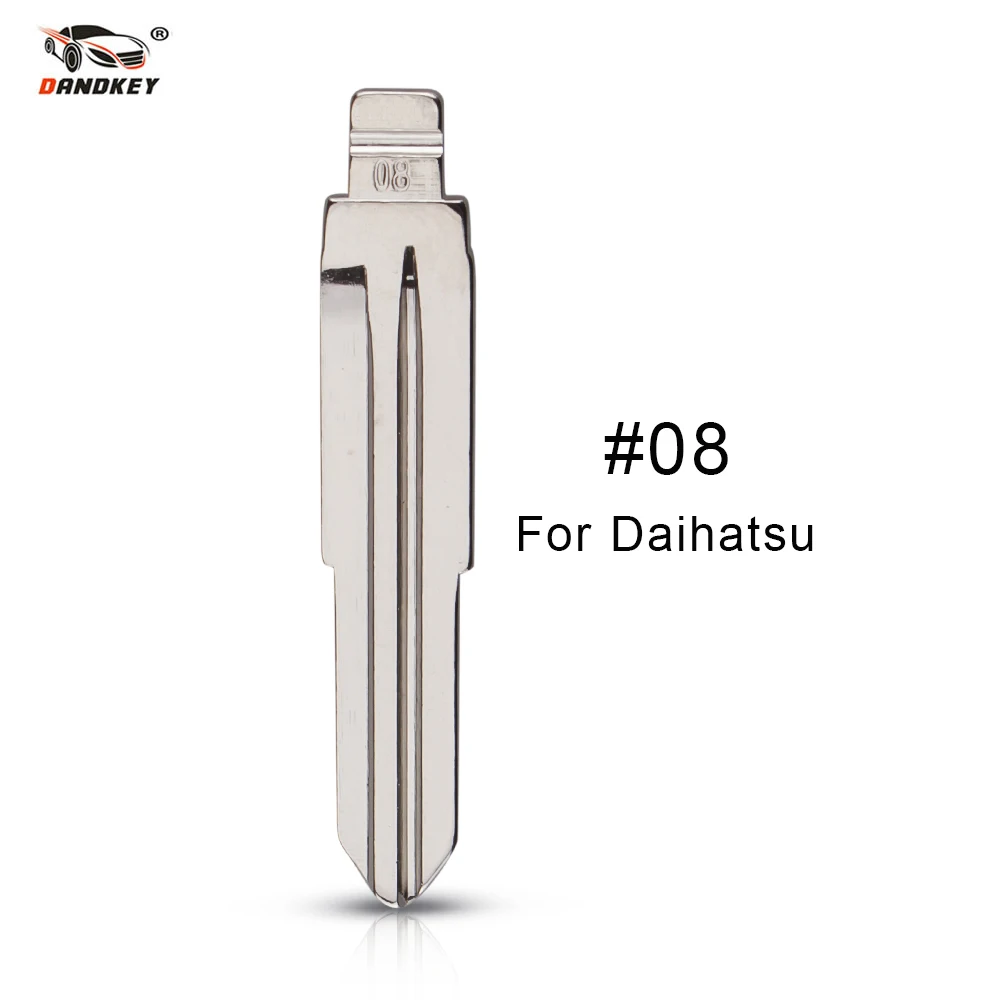 Dandkey 08# металлический пустой флип дистанционный ключ лезвие для Daihatsu FIAT PALIO для Jinbei Haise для Kia Carnival для Daewoo GEELY