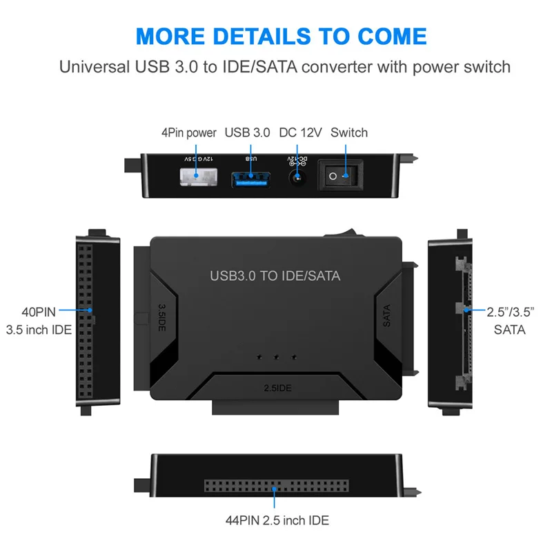 USB 3.0 to SATA IDE ATA Data Adapter 3 in 1 for PC Laptop 2.5\ USB 3.0 to SATA IDE ATA Data Adapter 3 in 1 for PC Laptop 2.5\