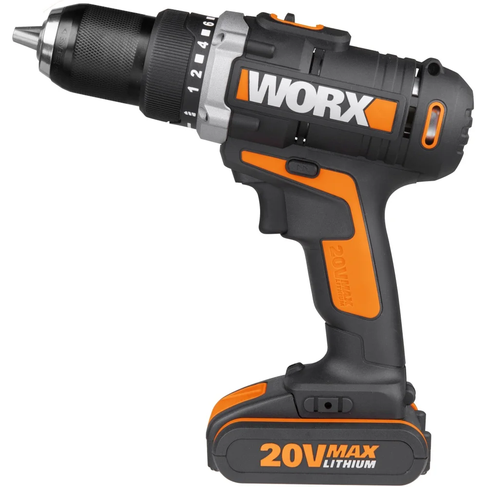 Дрель-шуруповерт аккумуляторная WORX WX183.1 20В 50Нм 2Ач x2 кейс