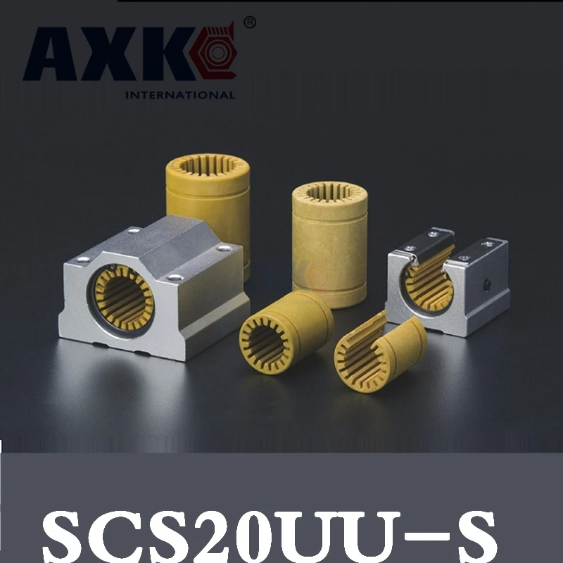 

2019 High Quality Sc20uu Scs20uu-s For 20mm Shaft Guide Rail Linear Bearing Block With Lm20uu-s Engineering Plastic Low Noise