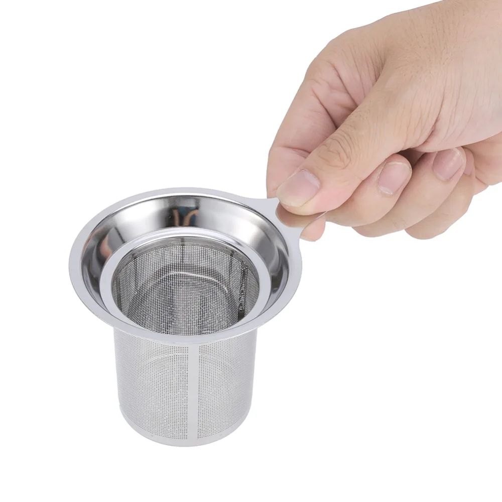 Stainless Steel Sliver Non toxic Mesh Tea Strainers Reusable Tea Infuser Loose Tea Leaf Spice
