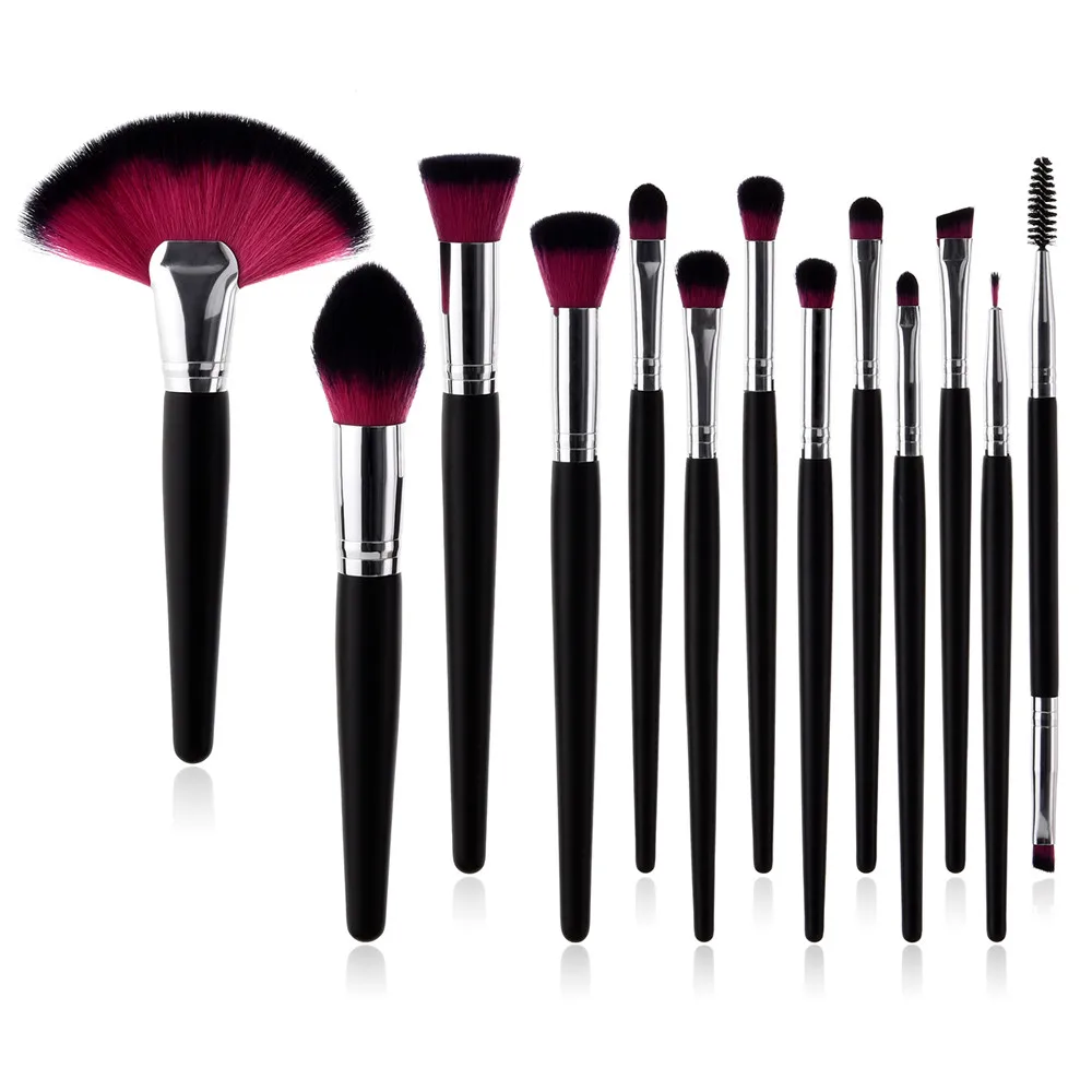

13 x Pro Makeup Brushes Set Foundation Powder Eyeshadow Eyeliner Lip Brush ToolFoundation Blush Cream Cosmetics Blending Brushes