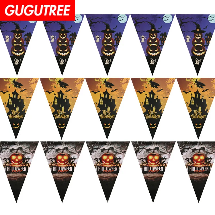 

GUGUTREE PARTY 2.4m Pumpkin skeleton ghost banners wedding event christmas halloween festival birthday party HY-423