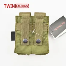 Cordura 1000D Тактический Molle Чехол Двойной Пистолет маг журнал закрыть кобура Открытый страйкбол боевой военный 9 мм TW-M006