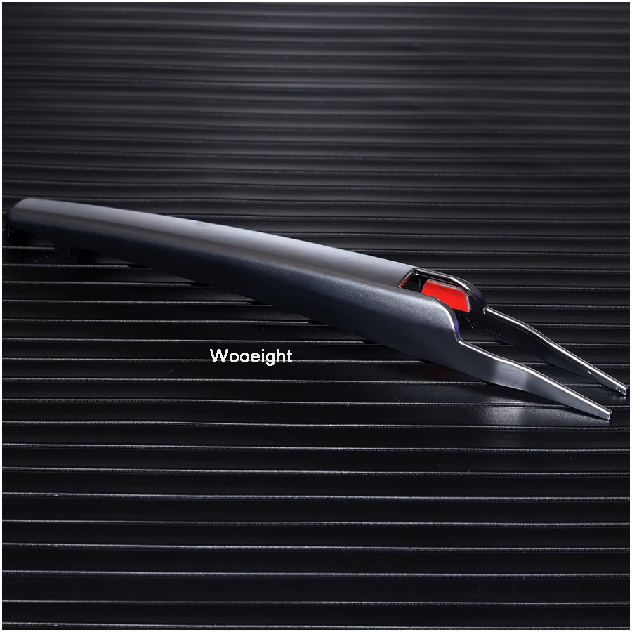 Wooeight 3Pcs Chrome Silver ABS Rear Window Wiper Tail Windscreen Frame Cover Trim For Land Rover Discovery Sport 2015 2016-2019 (3)