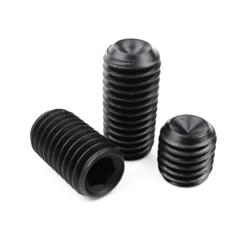 15pcs M6 alloy steel bolts none hex socket screw concave set screws