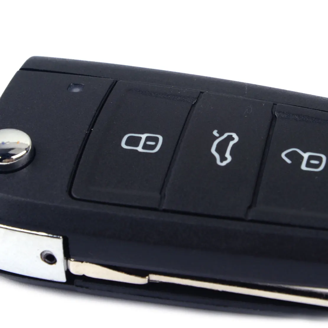 Beler Пустой складной чехол для ключей Замена FOB с невырезанным лезвием подходит для VW Golf 7 MK7