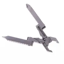 6 in 1 Multi - function Outdoor Tool Clamp Mini - pliers Micro Multitool Keychain Portable Folding Tool EDC Equipment Pocket Gea