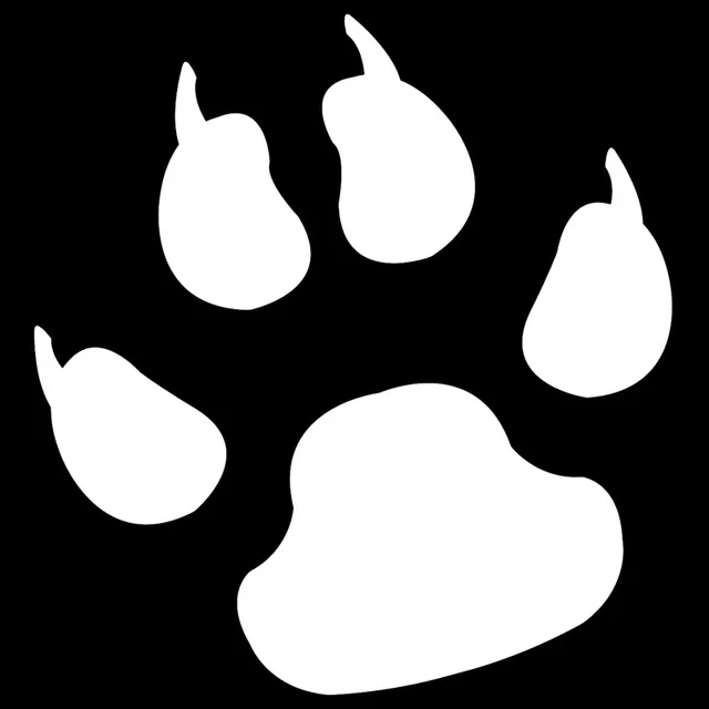 10.2*10.9CM Cat Paw With Claws Window Stickers Vinyl Decal Car Styling