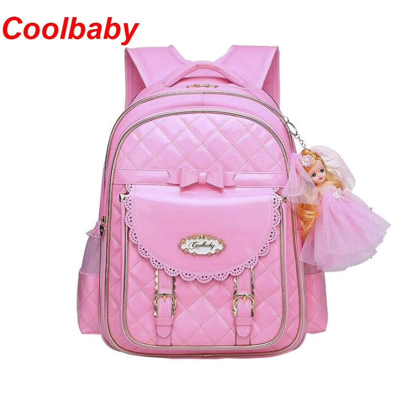 Школьные ранцы Coolbaby для девочек сумка из искусственной кожи корейские детские