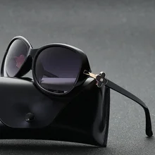 Женские солнцезащитные очки для вождения поляризованные круглые кошачьи винтажные классические простые Стильные очки