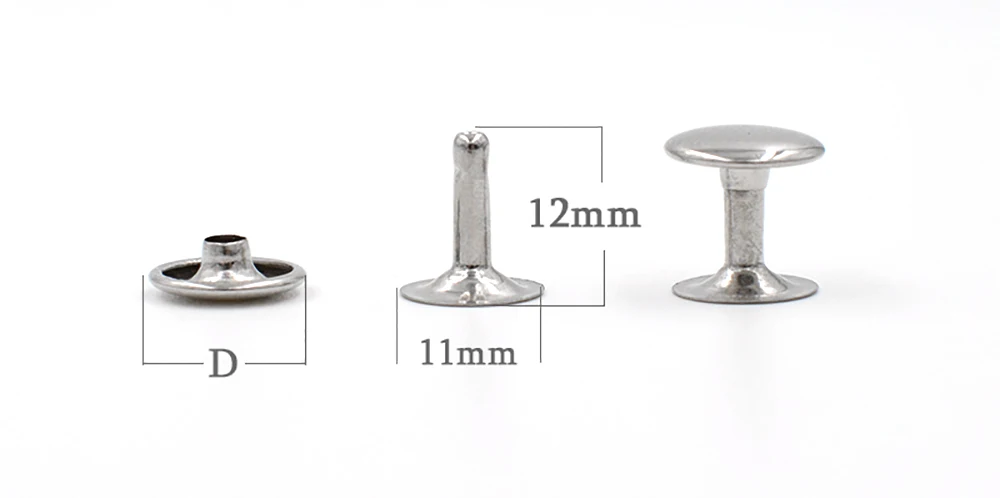 

100Pcs 12mm Button. Shoes decorative nails Clothing rivets. Metal rivet. Clothing & Accessories