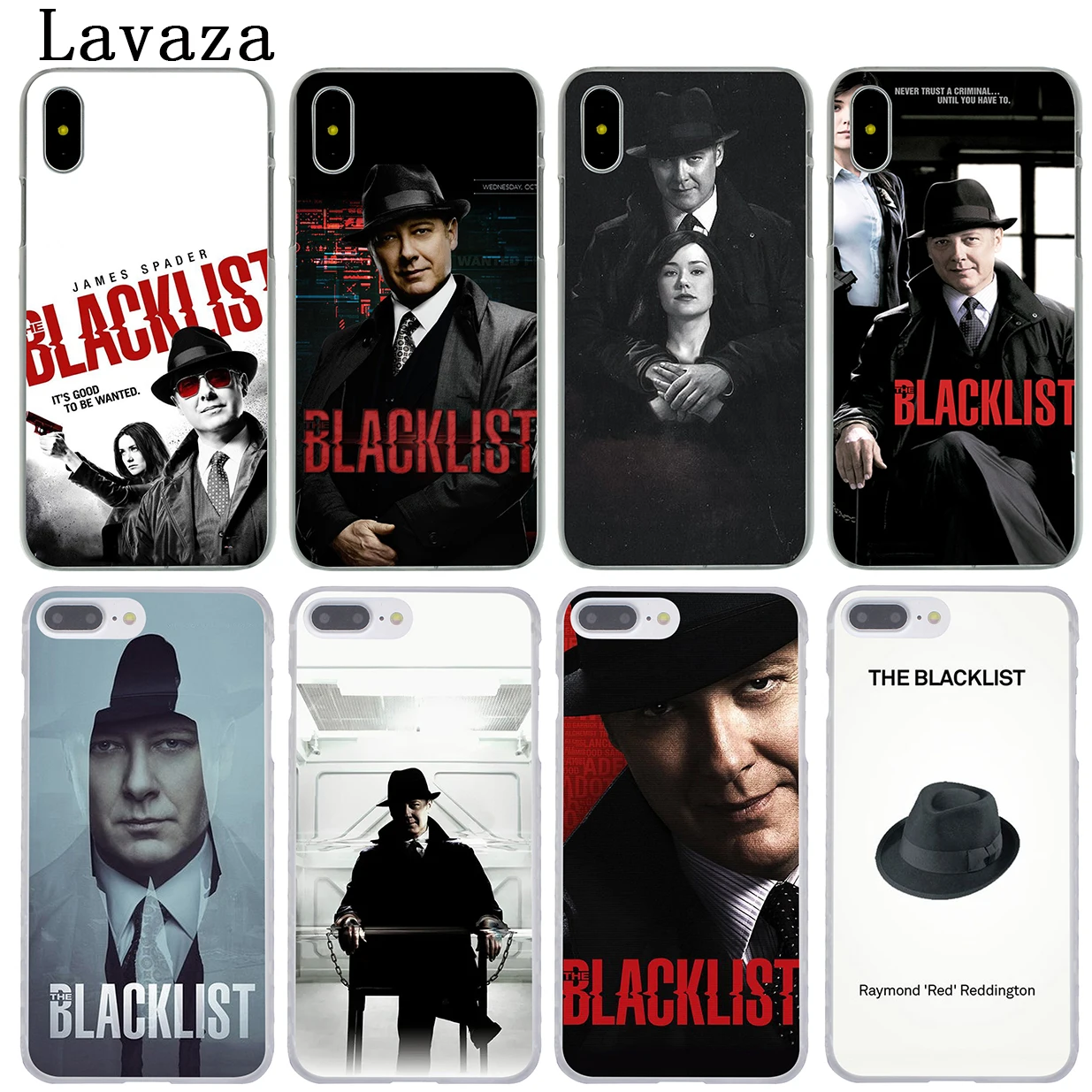

Lavaza The Blacklist Hard Phone Case for iPhone XR X 11 Pro XS Max 7 8 6 6S 5 5S SE 4S 4 10 Cover