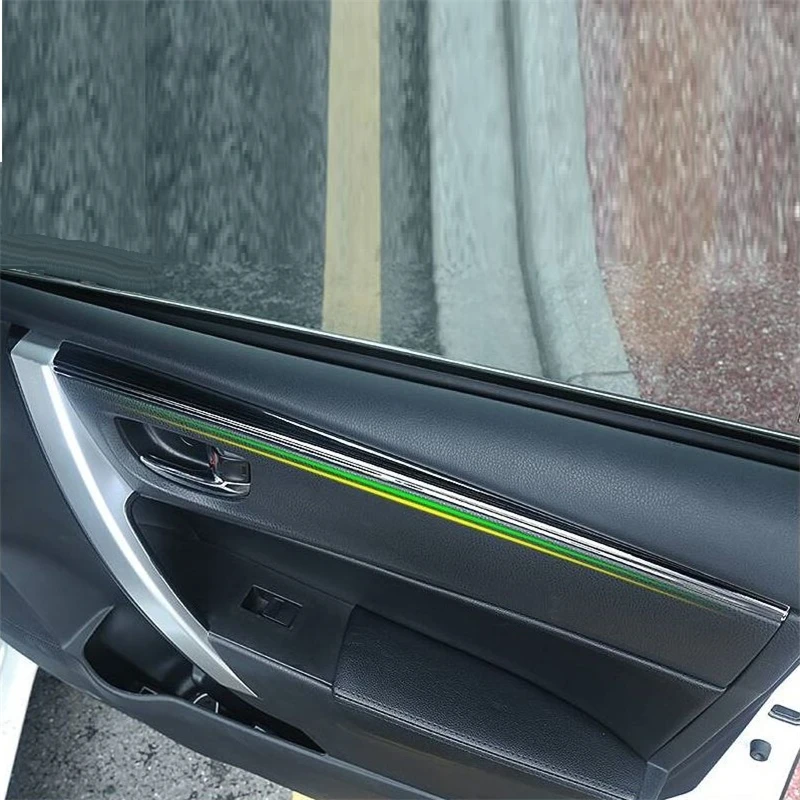 

Decorative Auto Handle Door Steering Wheel Interior Dashing Covers Decoration Sticker Strip 14 15 16 17 18 19 FOR Toyota Corolla