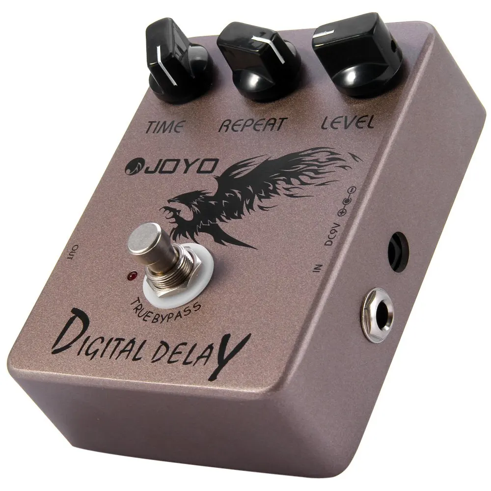 Digital Delay Electric Guitar Effect Pedal True Bypass Design 25ms