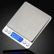 11LB/5000g Digital Kitchen Scales Stainless Steel Cooking Food Measuring Tools LED Display Electronic Weight Scale Libra