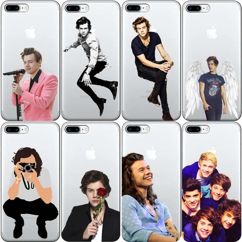 Мягкий чехол для телефона из ТПУ One Direction 1D iPhone 11 11PRO MAX5 5S 6 XR XS MAX Plus 7 8 harry styles|Сумки