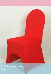 

Free Shipping to US 60 Luxury Red Lycra spandex/Lycra Chair Covers For Wedding