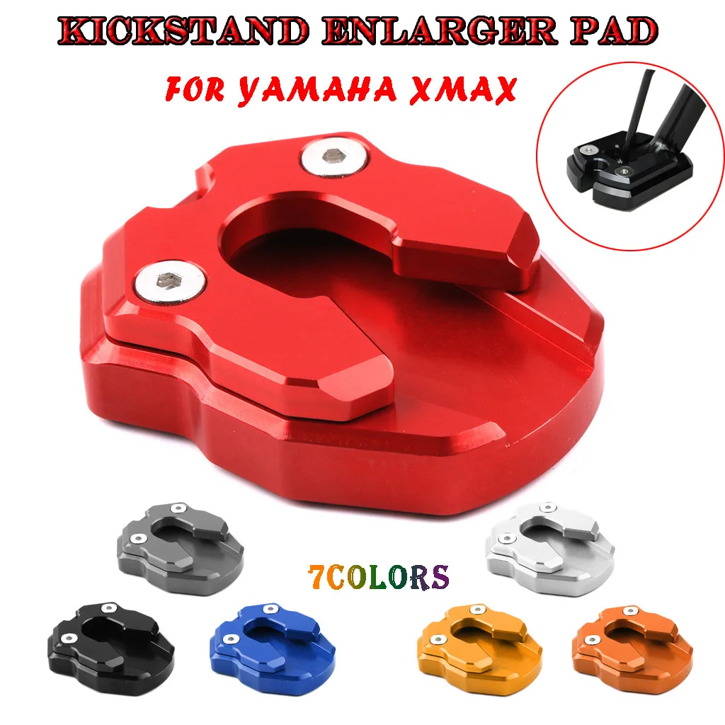 

Motorcycle Kickstand Extension Stand Enlarger Pad Support Plate For Yamaha XMAX Prevent easel from sinking into sand gravel 8Z