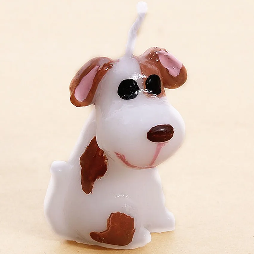 BIBIGOU Cute Dog Candles 4PCS Cartoon Dog Animal Zodiac Candles Kids ...