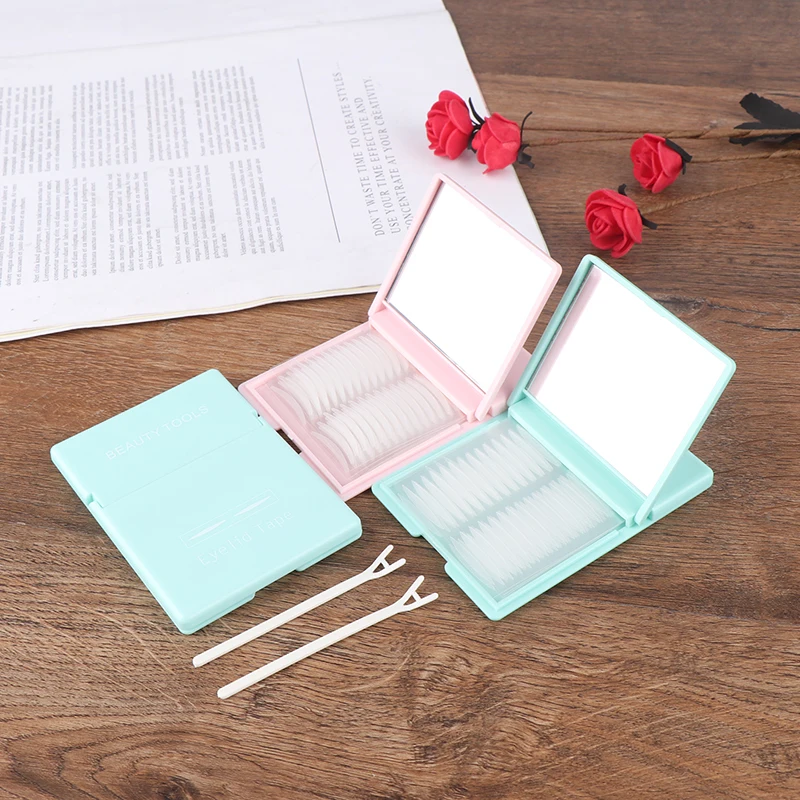 480pcs Double Eyelid Tape Eye Lift Makeup Tape Sticker Mirror Box Double Invisible Eyelid Pastes Eyeliner Sticker Lift New